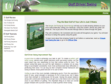 Tablet Screenshot of golfdriverswing.net